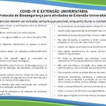 COVID-19 E EXTENSÃO UNIVERSITÁRIA