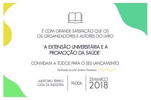 Lançamento do livro “A Extensão Universitária e a Promoção da Saúde”