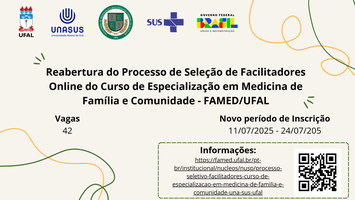 Processo Seletivo Facilitadores Curso de Especialização em Medicina de Família e Comunidade - UNA-SUS/UFAL