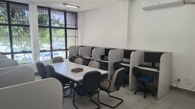 Sala de informática da FAMED